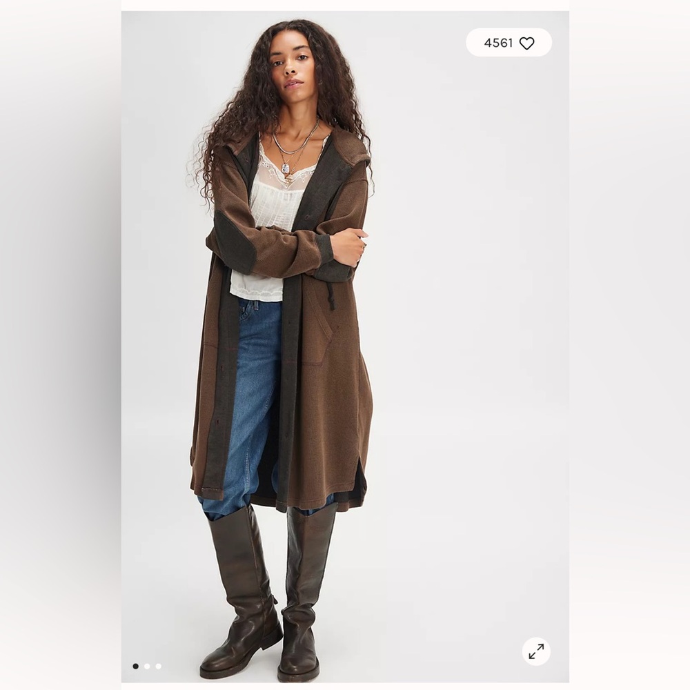 Free People Tomorrows Sweatshirt Cardigan